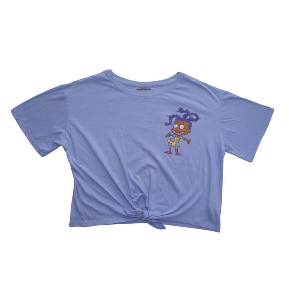 Nickelodeon Cropped Tee with Character Embroidery - Picture 1 of 5